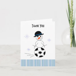 Cartão de Agradecimento do Jogador de Futebol Bone