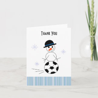 Cartão de Agradecimento do Jogador de Futebol Bone