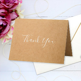 Cartão de Agradecimento Doblado com Mensagem Perso