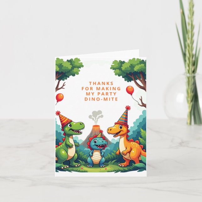 Cartão de Agradecimento Doblado de Aniversário do  (Frente)