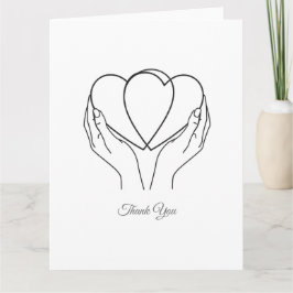 Cartão de Agradecimento Dobrado