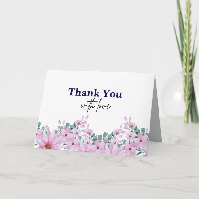 Cartão de Agradecimento Dobrado (Frente)