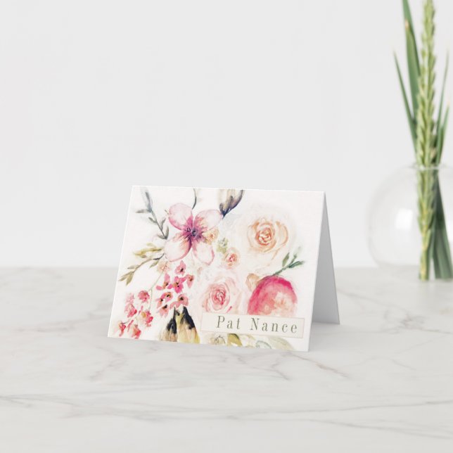 Cartão de agradecimento dobrado (Frente)