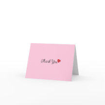 Cartão de Agradecimento Dobrado