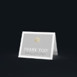 Cartão De Agradecimento DOBRADO OBRIGADO bar mitzvah, estrela de ouro de D<br><div class="desc">[ NOTA - O EFEITO DOURADO É UMA IMAGEM IMPRESSA ] Um design moderno e simples para uma configuração de CARTÕES DE AGRADECIMENTOS como modelo é simples para você adicionar seus próprios detalhes ou clicar no botão personalizar e você pode adicionar ou alterar texto, fontes, tamanhos etc., DICA:1. Para redimensionar/reposicionar...</div>