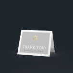 Cartão De Agradecimento DOBRADO OBRIGADO bar mitzvah, estrela de ouro de D<br><div class="desc">[ NOTA - O EFEITO DOURADO É UMA IMAGEM IMPRESSA ] Um design moderno e simples para uma configuração de CARTÕES DE AGRADECIMENTOS como modelo é simples para você adicionar seus próprios detalhes ou clicar no botão personalizar e você pode adicionar ou alterar texto, fontes, tamanhos etc., DICA:1. Para redimensionar/reposicionar...</div>