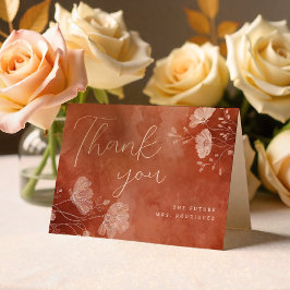 Cartão de Agradecimento Dobrável Fall in Love Brid