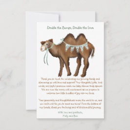 Cartão De Agradecimento Dobre os Obrigados