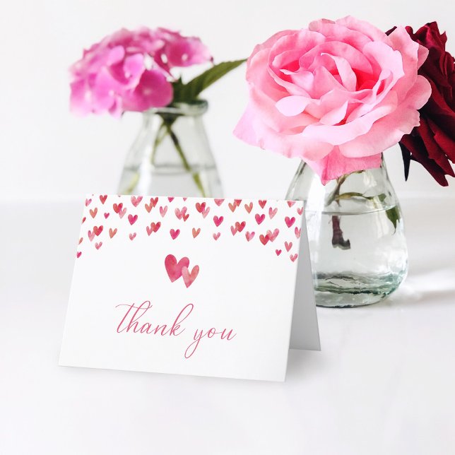 Cartão De Agradecimento Doce Chá de fraldas cardíaco (Criador carregado)