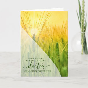 Cartão De Agradecimento Doctor Summer Grass Sunlit Nature