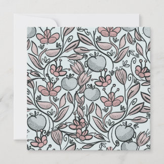 Cartão De Agradecimento Dodle art floral