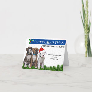 Cartão De Agradecimento Dog Themed Christmas Cards, Veterarinay