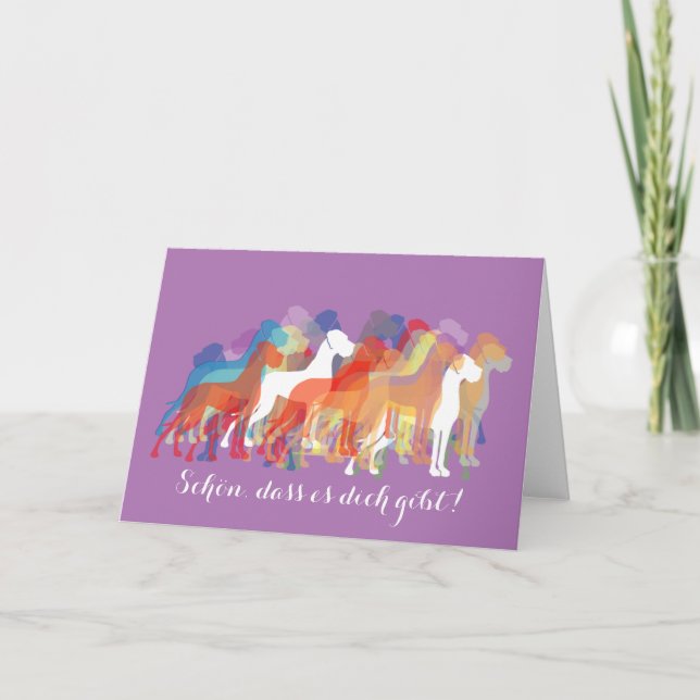 Cartão De Agradecimento Doggenkarte Danke (Frente)