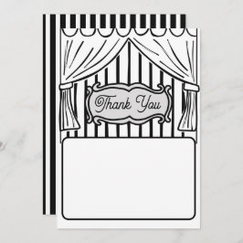 Cartão De Agradecimento Dois Estilo de BD Dimensionável Obrigado