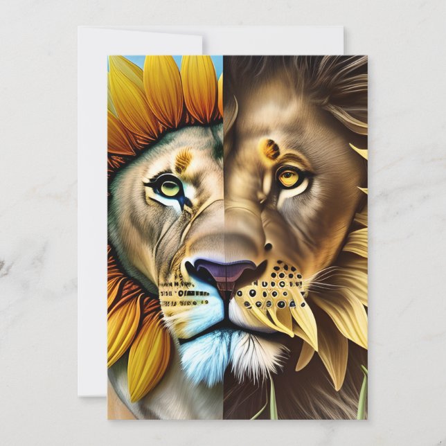 Cartão De Agradecimento Dois lados do triptych amoroso (Frente)