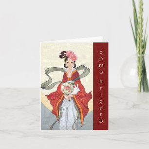 Cartão De Agradecimento Domo Arigato (Muito obrigado)