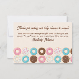 Cartão De Agradecimento Donut Glazed & Growing