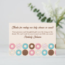 Cartão De Agradecimento Donut Glazed & Growing