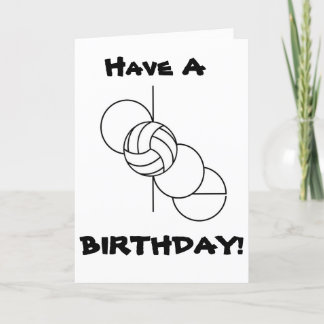 Cartão De Agradecimento Dope Birthday Card Peace Love Voleibol