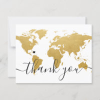 Dourado mapa mundial e foto de casamento