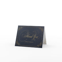 Dourado naval elegante caligrafia vintage obrigado
