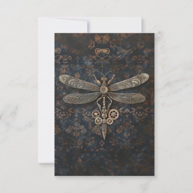 Cartão De Agradecimento Dragonfly (Frente)