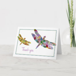 Cartão De Agradecimento Dragonfly Obrigado
