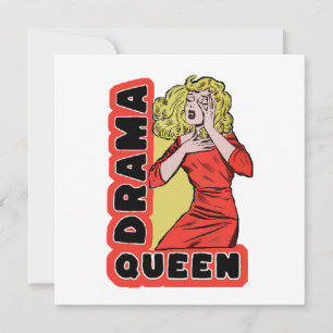Cartão De Agradecimento Drama Queen porque tudo me excita demais