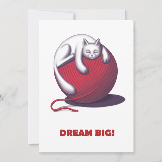 Cartão De Agradecimento Dream Big (Frente)