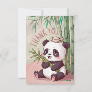 Cartão De Agradecimento Dreamy Boho Panda