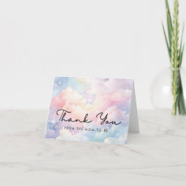 Cartão De Agradecimento Dreamy Cloud Nine Chá de fraldas