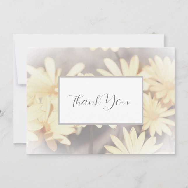 Cartão De Agradecimento Dreamy Daisies 3 (Frente)