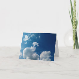 Cartão De Agradecimento Duas nuvens