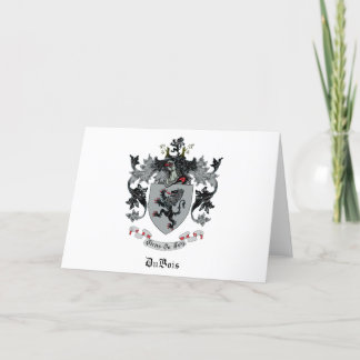 Cartão De Agradecimento DuBois Family Crest Blank Note Cards