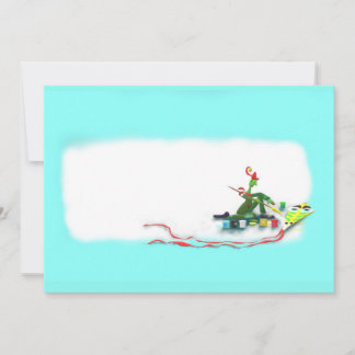 Cartão De Agradecimento Duende que faz um papagaio