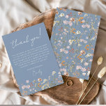 Cartão De Agradecimento Dusty Blue Wildflower Boho Chá de panela<br><div class="desc">Expresse a sua gratidão com o nosso Cartões de agradecimentos de Chá de panela Wildflower. Esta carta maravilhosamente desenhada captura a essência do charme da natureza, apresentando flores silvestres vibrantes contra um pano de fundo quente de terracota. As delicadas flores silvestres simbolizam a beleza e a singularidade de cada momento...</div>