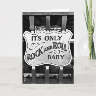 Cartão De Agradecimento 'É Apenas Rock and Roll Baby'