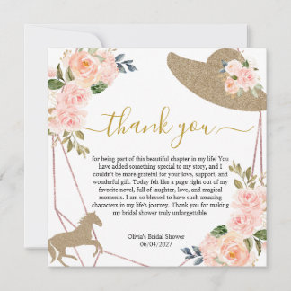 Cartão De Agradecimento E eles estão indo para o Altar! Chá de panela