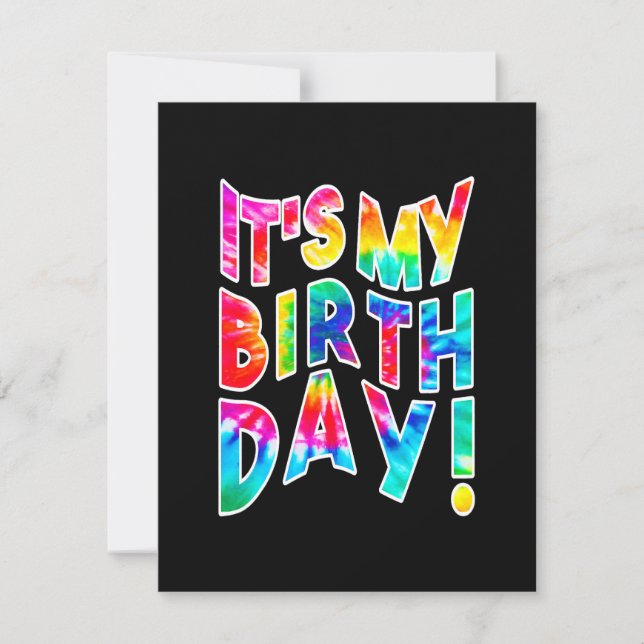 Cartão De Agradecimento É o meu presente de aniversário (Frente)