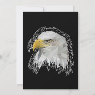 Cartão De Agradecimento Eagle Lowpoli