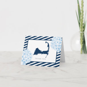 Cartão De Agradecimento Eastham Cape Cod Hydrangea Flowers Obrigado