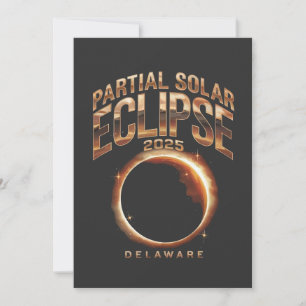 Cartão De Agradecimento Eclipse Solar Parcial 2025 Astronomy Event