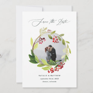 Cartão De Agradecimento Economias da foto da grinalda do inverno da