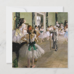 Cartão De Agradecimento Edgar Degas - A Classe da Dança