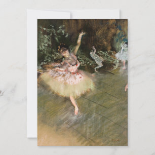 Cartão De Agradecimento Edgar Degas - A Estrela 1878