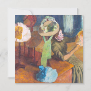 Cartão De Agradecimento Edgar Degas - A Loja de Chapéus