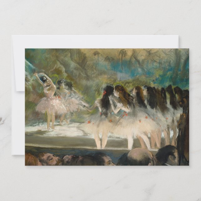 Cartão De Agradecimento Edgar Degas - Balé na Ópera de Paris (Frente)