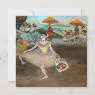 Cartão De Agradecimento Edgar Degas - Dançarina com Buquê, Curvando-se no