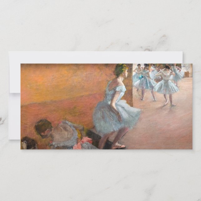 Cartão De Agradecimento Edgar Degas - Dançarinos Subindo uma Escada (Frente)