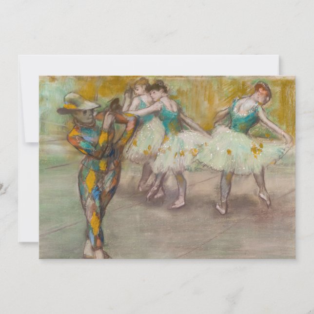 Cartão De Agradecimento Edgar Degas - Harlequin Dance (Frente)